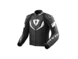 Quantum 3 Lederjacke Schwarz-Anthrazit