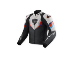 Quantum 3 Lederjacke Schwarz-Hellgrau