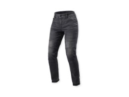 Moto 2 Ladies Motorradjeans Slim Kurz Schwarz