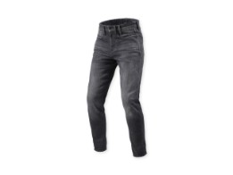 Kai Motorradjeans Skinny kurz Steingrau