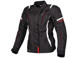 Aria Textiljacke Damen schwarz / weiss / rot