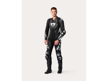 Hyperspeed 3 Lederkombi einteilig Schwarz-Weis