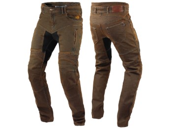 Parado Herren Motorradjeans Rusty braun Slim Fit