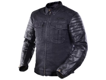 Acid Scrambler Motorrad Jeansjacke schwarz