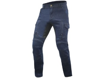 Acid Scrambler Herren Motorradjeans dunkelblau