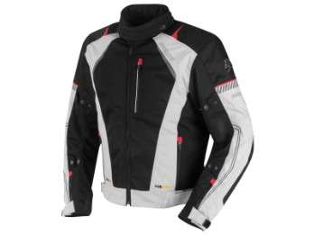 X-Air Evo Pro Sommer Textiljacke hellgrau / schwarz