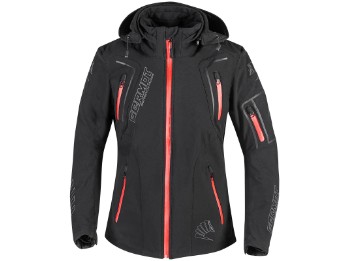 Novara Softshelljacke Damen schwarz / rot
