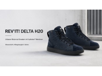 Delta H2O Motorradschuh Dunkelblau-Schwarz