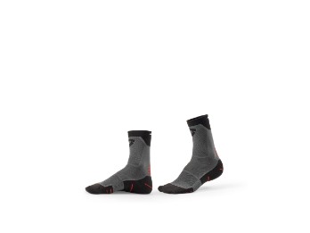 Charger 2 Motorradsocken Grau-Schwarz