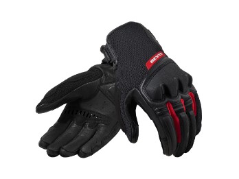 Duty Handschuhe Schwarz-Rot
