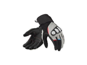 Combustion Handschuhe Hellgrau-Schwarz