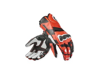 Jerez 4 Handschuhe Neonrot-Schwarz