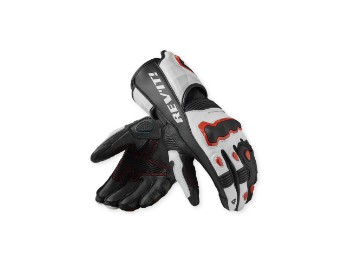 Quantum 3 Handschuhe Weiß-Neonrot