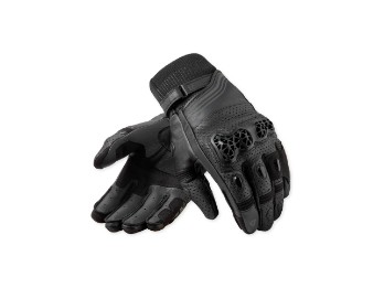 Positron Lederhandschuh Schwarz