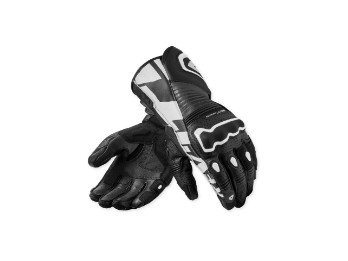 Argon 3 Lederhandschuh Schwarz-Weiss