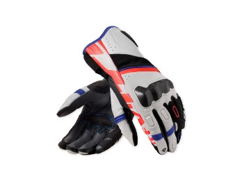 RSR 5 Lederhandschuh Weiss-Blau