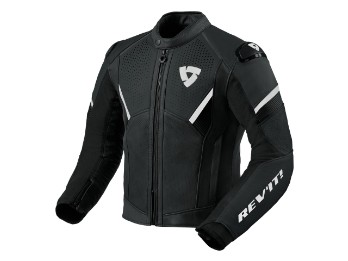 Matador Lederjacke Schwarz-Weiß