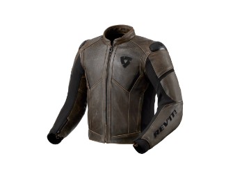 Parallax Lederjacke Braun
