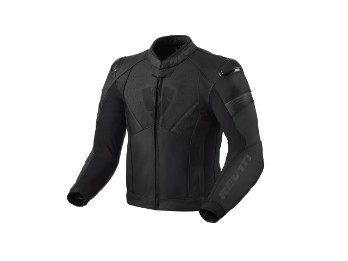 Argon 2 Lederjacke Schwarz-Anthrazit