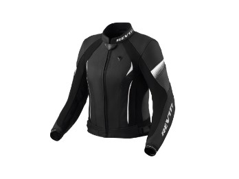 Xena 4 Ladies Lederjacke Schwarz-Weiss