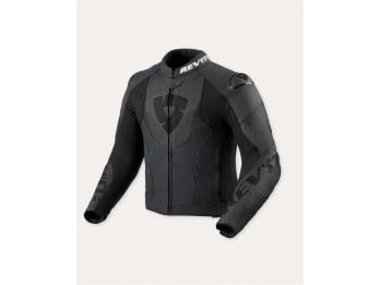 Argon 3 Lederjacke Schwarz-Anthrazit