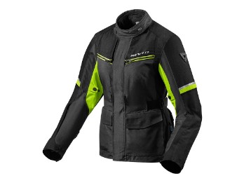 Outback 3 Ladies Textiljacke Schwarz-Neon Gelb