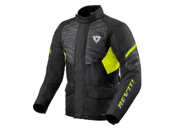 Duke H2O Textiljacke Schwarz-Neon Gelb