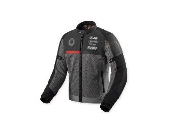 Swiftblade Leder-/Textiljacke Schwarz-Rot