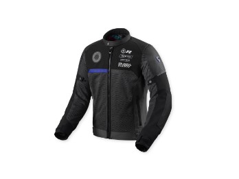 Swiftblade Leder-/Textiljacke Schwarz-Blau