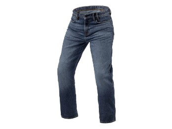 Lombard 3 Motorradjeans Regular Fit Kurz Mittel Blau