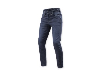 Kai Motorradjeans Skinny Kurz Blau