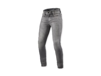 Piston 3 Motorradjeans Skinny kurz Grau
