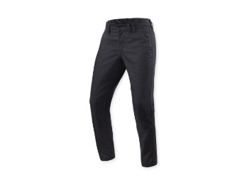 Chino Dean 2 Motorradjeans Tarped Kurz Schwarz