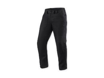 Worker Davis 2 Motorradjeans Kurz Schwarz