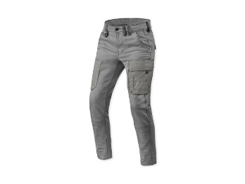 Brant Motorradjeans Slim Fit Kurz Grau