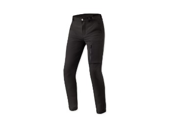 Terry Motorradchino Skinny Fit Kurz Schwarz