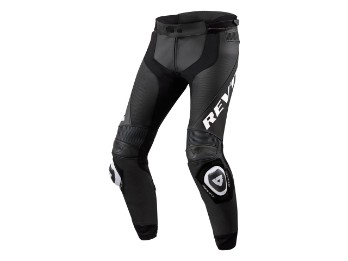 Apex Lederhose Lang Schwarz-Weiß
