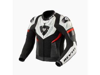 Hyperspeed 2 Air Lederjacke Schwarz-Weiß