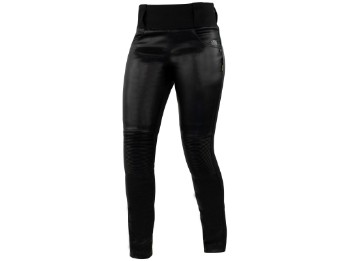 Leder Leggings Damen Motorradhose Slim Fit