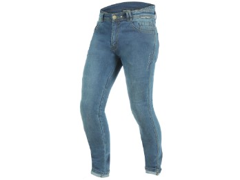 Downtown Herren Motorradjeans lang Slim Ft blau