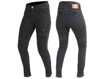 Paradro Monolayer Damen Motorradjeans Slim Fit blau