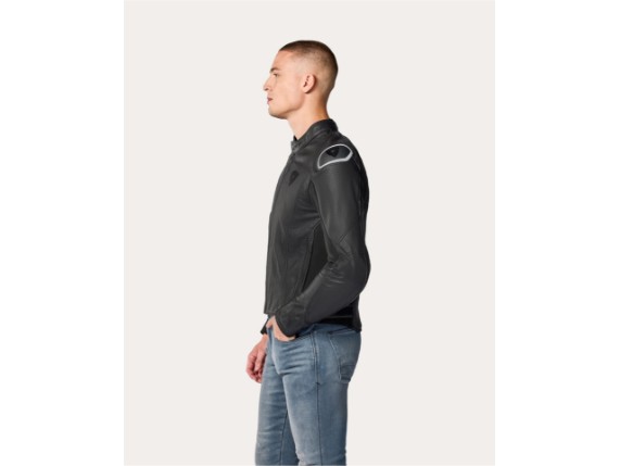 FJL156 Jacke Quadratic_Schwarz_Weiß_