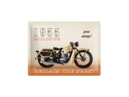 Blechschild Motorrad 1955