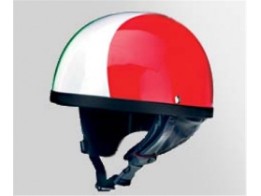 Redbike Classik-Oldtimer-Motorrad-Halbschalenhelm Italia Fiberglas