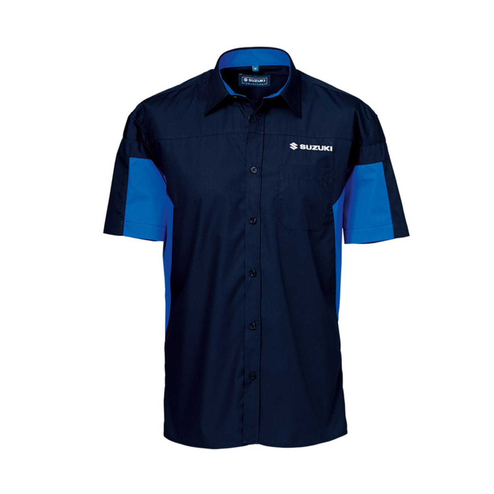 Gr Teamhemd M blau Hemd bestickt SUZUKI GSX R Racing Teambekleidung 