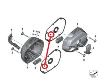 Dichtungssatz Ventildeckel R 1200 GS für beide Zylinder