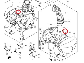 Luftfilter Suzuki VLR1800 `08-