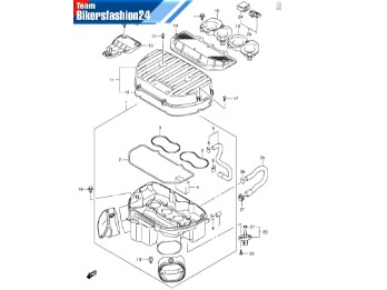 Schlauch Motorbelüftung GSX-R600/750 `11-