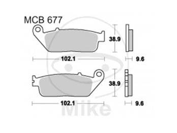 Bremsbeläge Lucas TRW-Moto Typ > MCB677