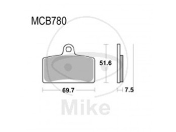 Bremsbeläge Lucas TRW-Moto Typ > MCB780
